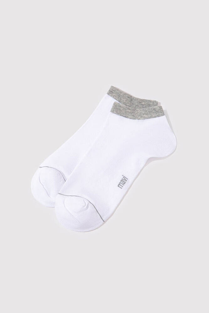 Erkek İkili Patik Çorap 090273-20844 Beyaz 