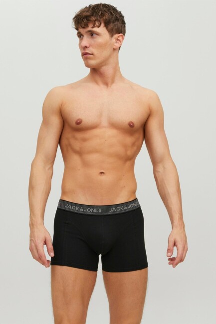 Erkek Jacwaıstband 3 Lü Boxer 12127816 Gri  - 5