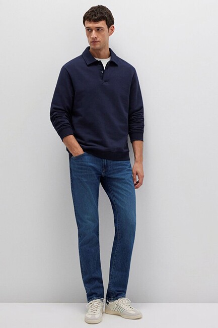 Erkek Jake Classic Comfort Jean Pantolon 0042290387 Mavi (1)