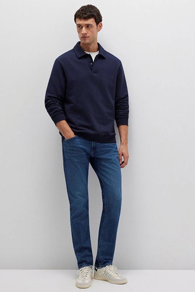 Erkek Jake Classic Comfort Jean Pantolon 0042290387 Mavi 