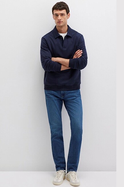 Erkek Jake Classic Comfort Jean Pantolon 0042290387 Mavi (2)