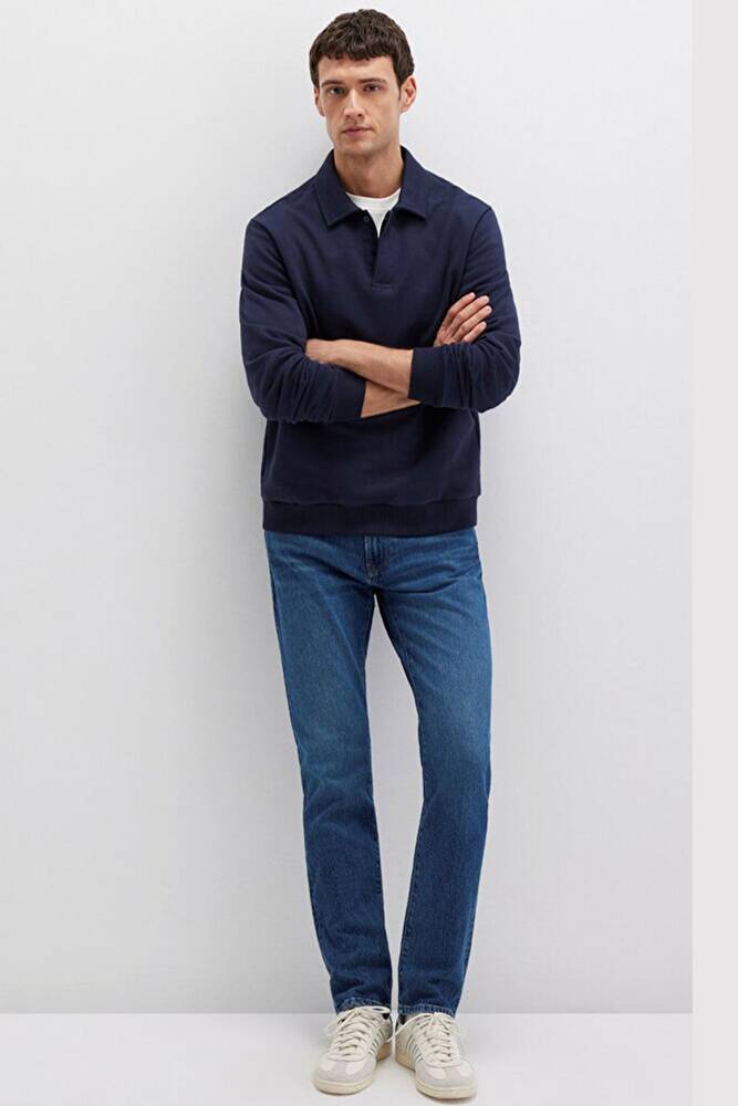 Erkek Jake Classic Comfort Jean Pantolon 0042290387 Mavi 