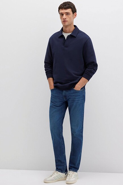 Erkek Jake Classic Comfort Jean Pantolon 0042290387 Mavi (3)