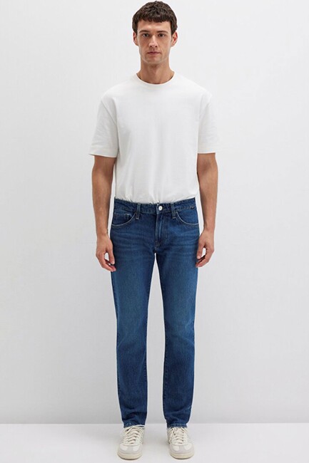 Erkek Jake Classic Comfort Jean Pantolon 0042290387 Mavi - Thumbnail