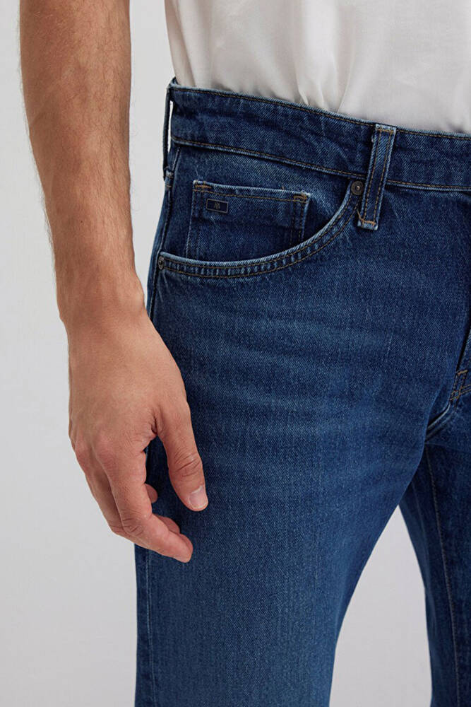 Erkek Jake Classic Comfort Jean Pantolon 0042290387 Mavi 