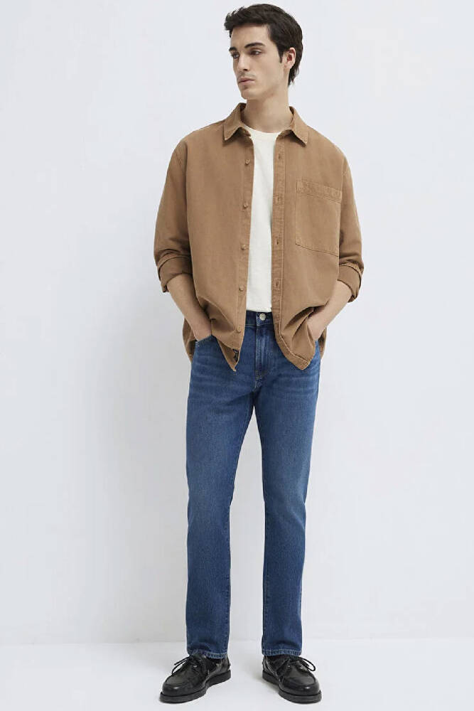 Erkek Jake Classic Comfort Jean Pantolon 0042290387 Mavi 