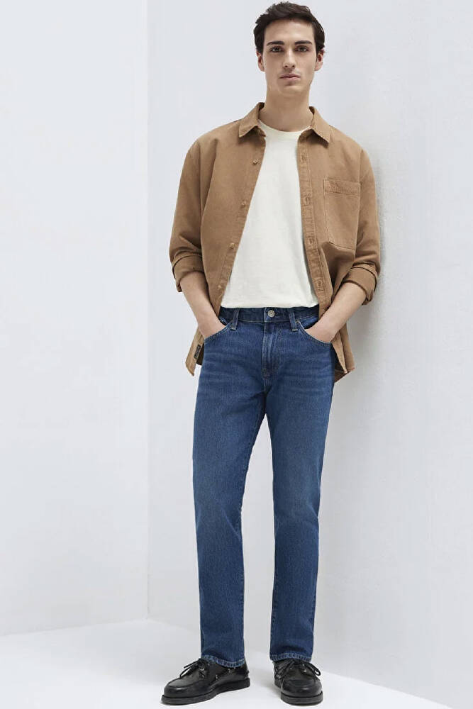 Erkek Jake Classic Comfort Jean Pantolon 0042290387 Mavi 