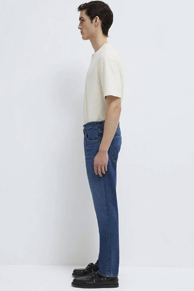 Erkek Jake Classic Comfort Jean Pantolon 0042290387 Mavi 