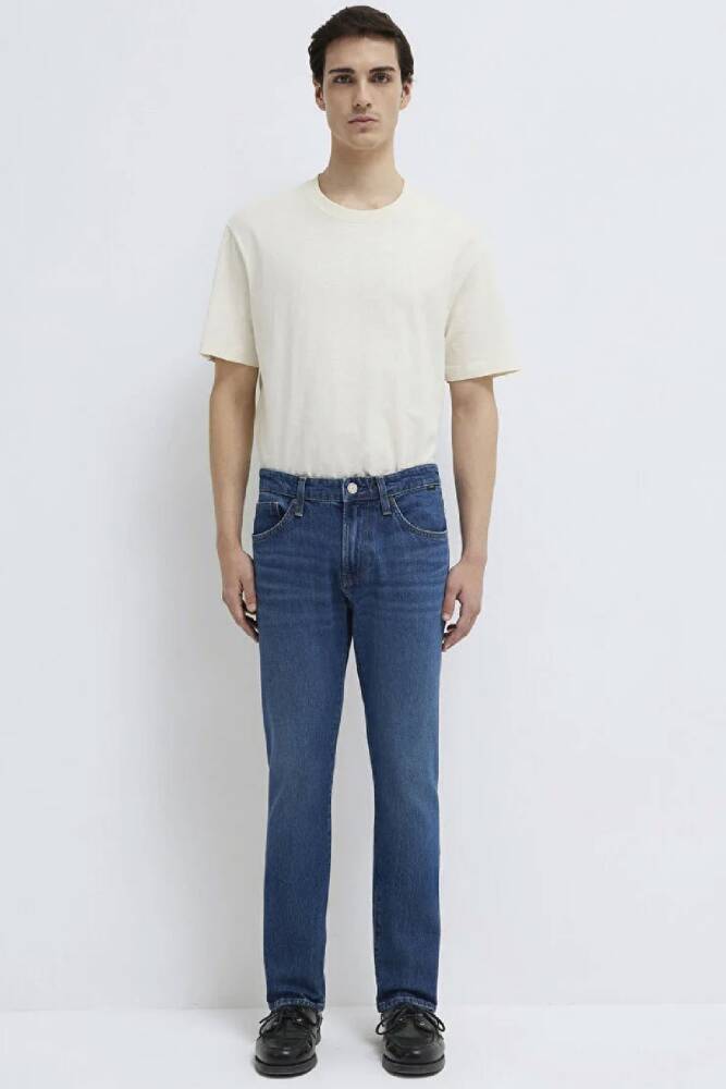 Erkek Jake Classic Comfort Jean Pantolon 0042290387 Mavi  - 3
