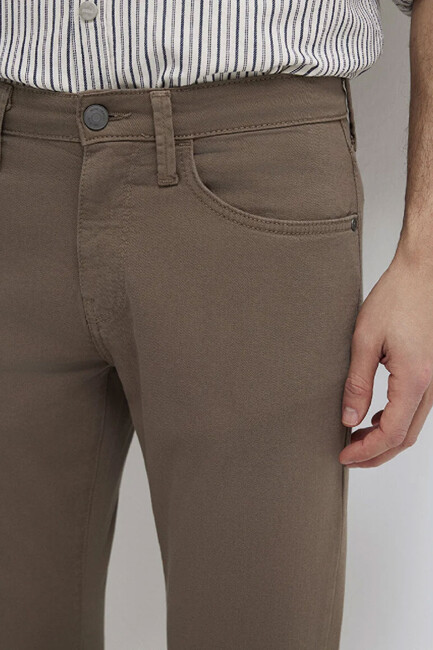 Erkek Jake Comfort Jean Pantolon 00422A2788 Kahve - Thumbnail