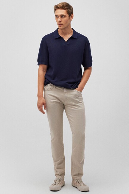Erkek Jake Mavi Black Gabardin Pantolon 0042288058 Bej (2)