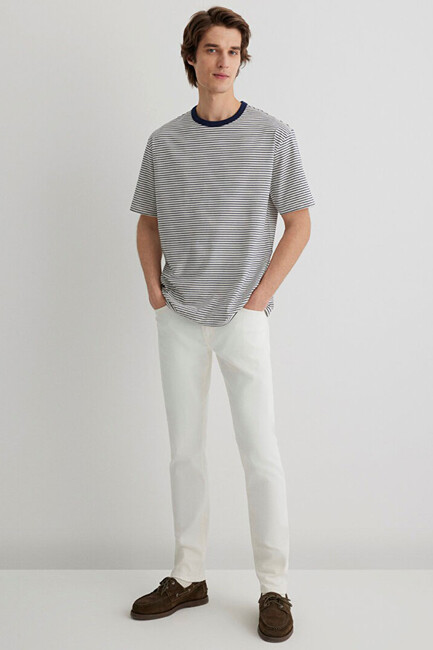 Erkek Jake Mavi Black Jean Pantolon 0042288003 Beyaz (2)