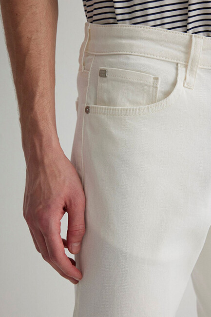 Erkek Jake Mavi Black Jean Pantolon 0042288003 Beyaz - Thumbnail