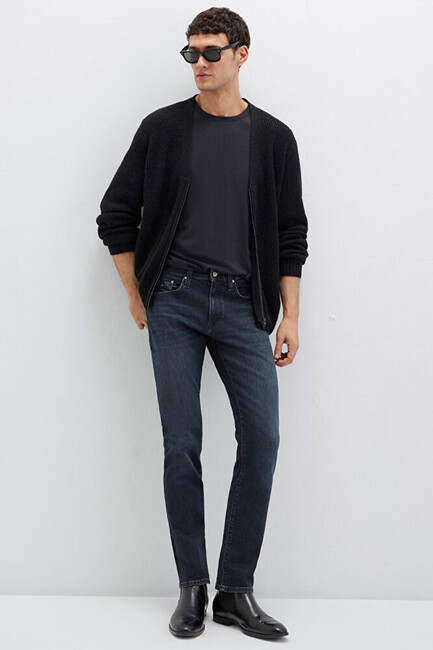 Erkek Jake Mossy Lux Black Jean Pantolon 0042287868 Lacivert (1)