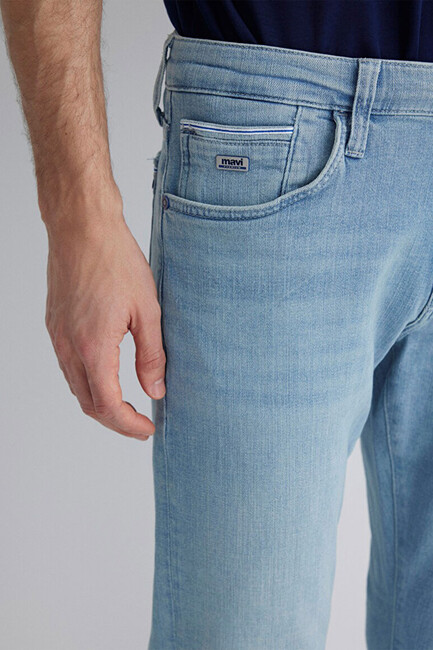 Erkek Jake Premium Blue Jean Pantolon 0042287127 Mavi - Thumbnail