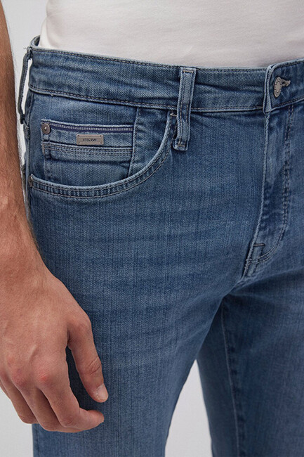 Erkek Jake Premium Blue Jean Pantolon 0042287839 Mavi - Thumbnail