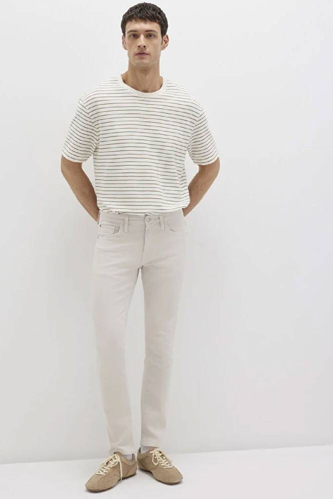 Erkek Jake Renkli Jean Pantolon 0042222763 Ekru 