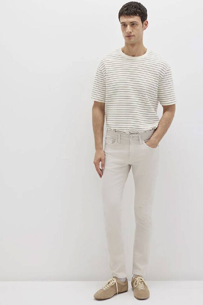 Erkek Jake Renkli Jean Pantolon 0042222763 Ekru 