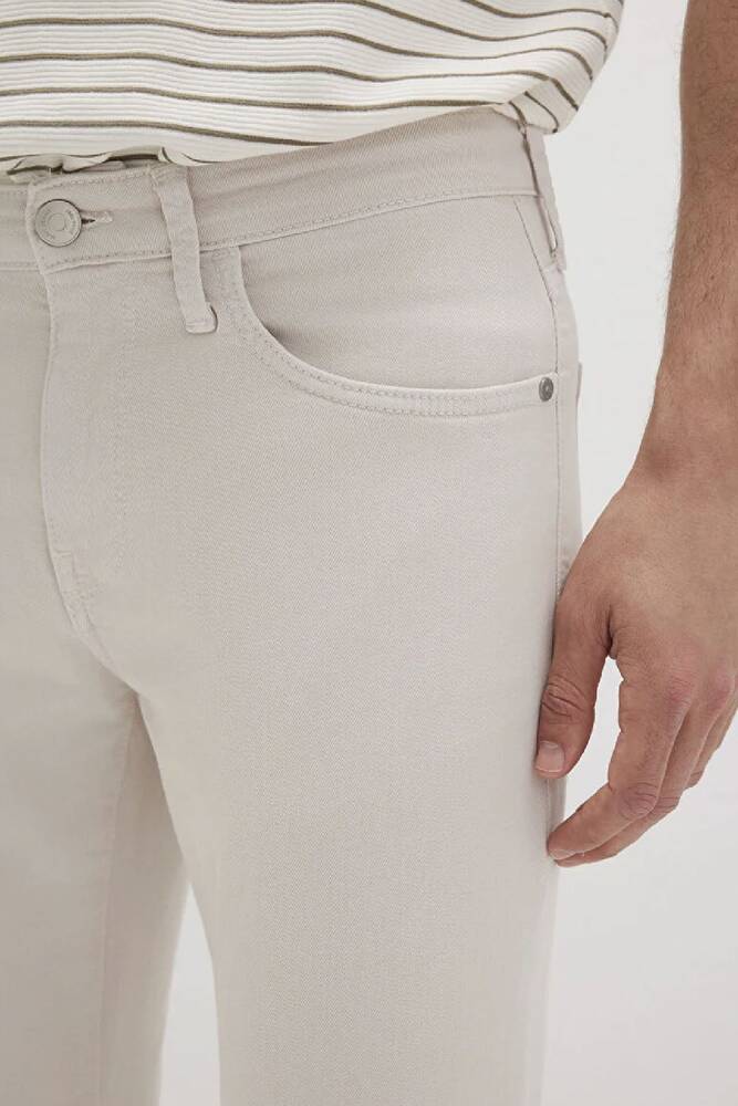 Erkek Jake Renkli Jean Pantolon 0042222763 Ekru 