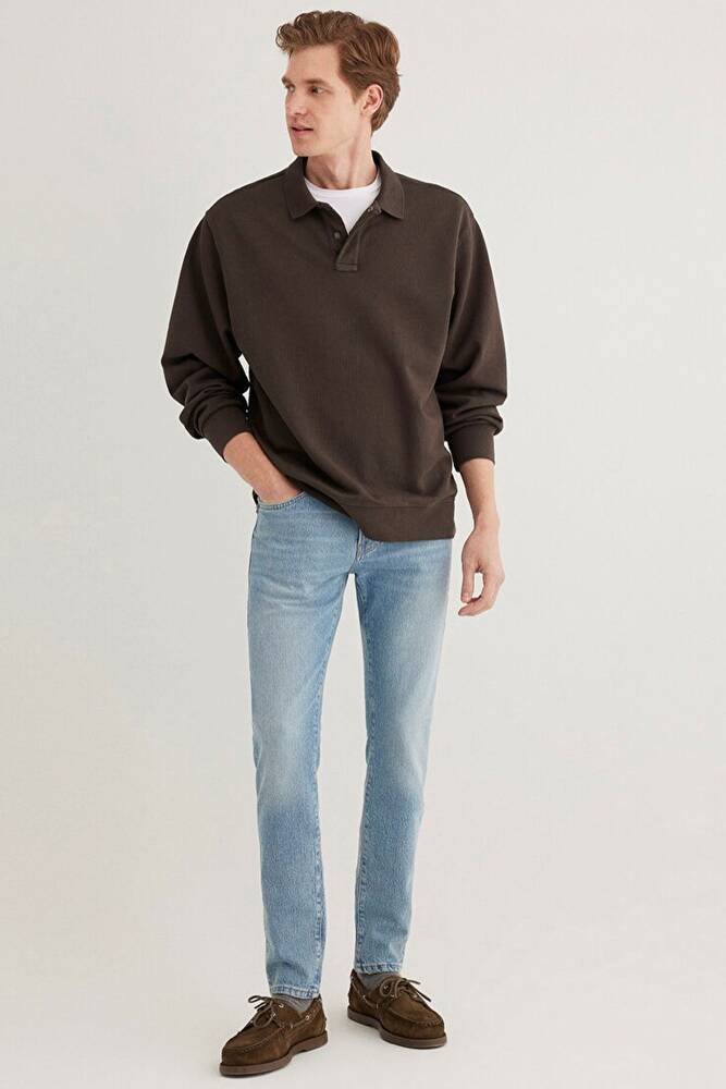 Erkek James Classic Jean Pantolon 0042486407 Mavi 