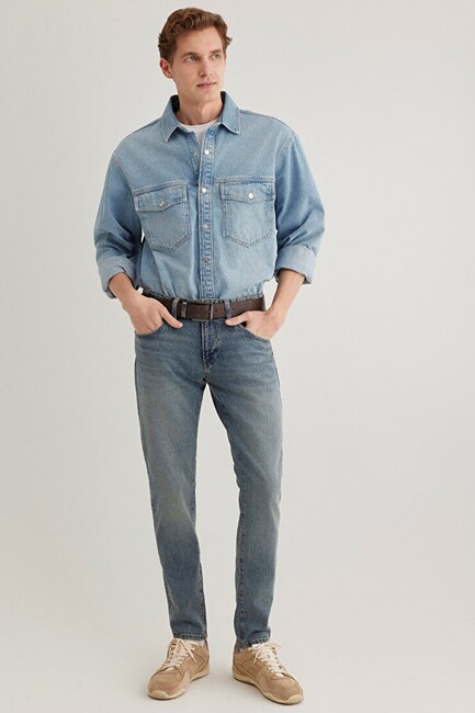 Erkek James Classic Jean Pantolon 0042489278 Mavi (1)