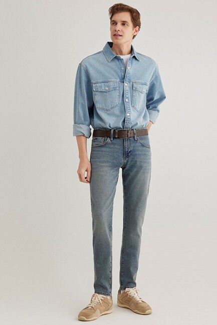 Erkek James Classic Jean Pantolon 0042489278 Mavi (2)