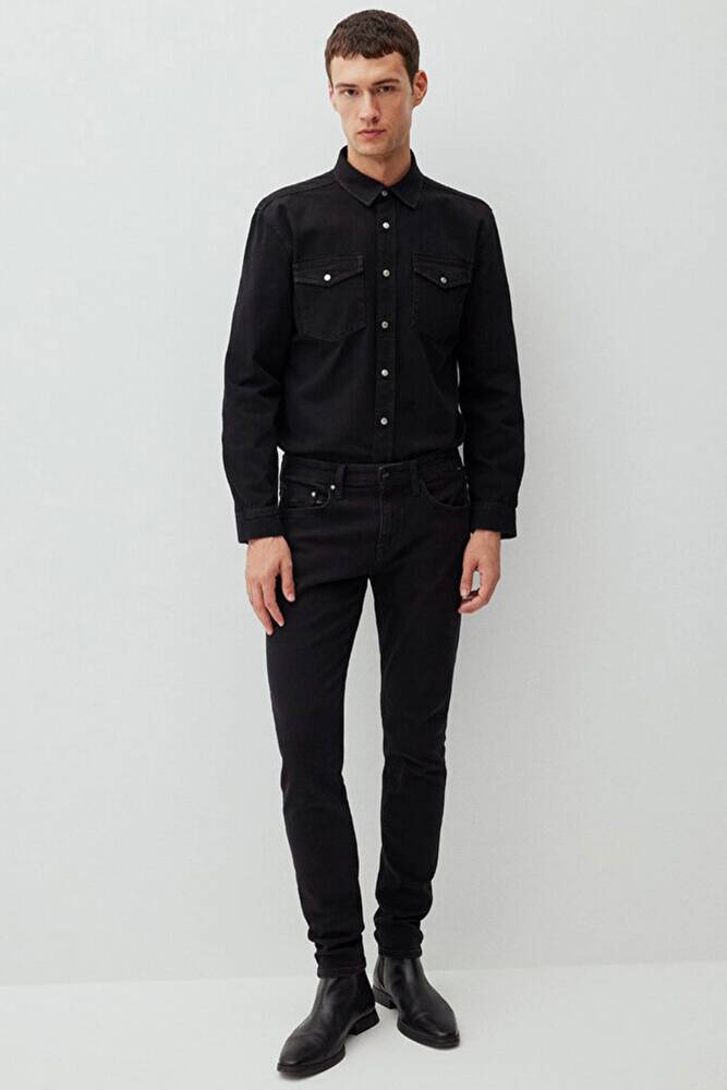 Erkek James Lux Black Jean Pantolon 0042487866 Gri 