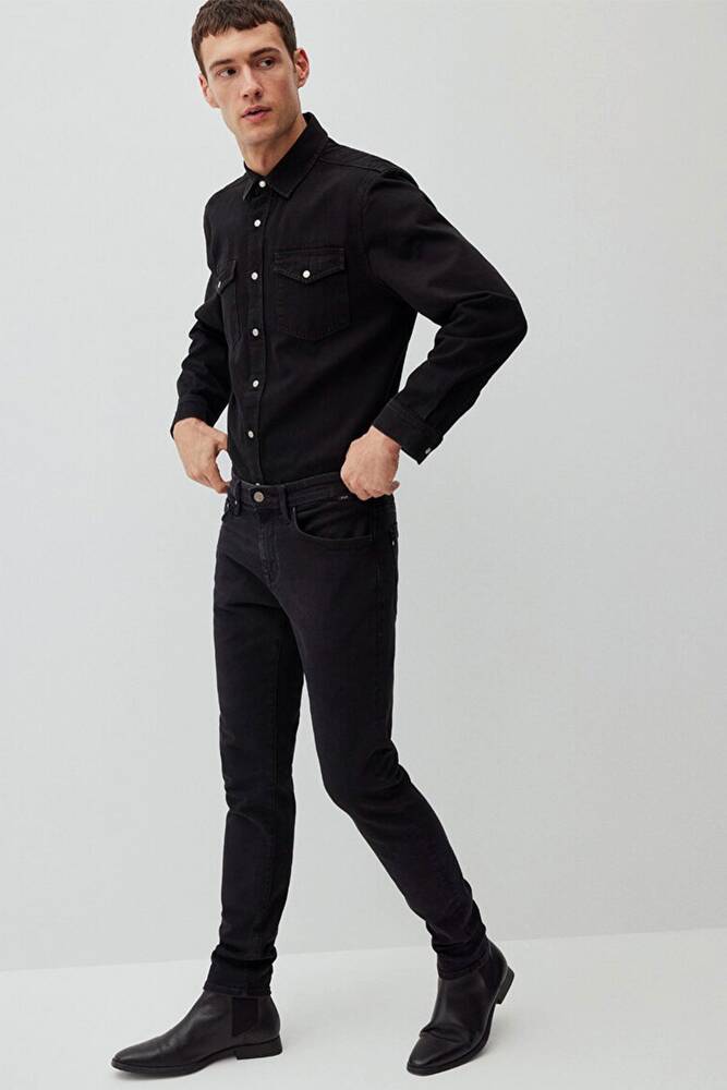 Erkek James Lux Black Jean Pantolon 0042487866 Gri 