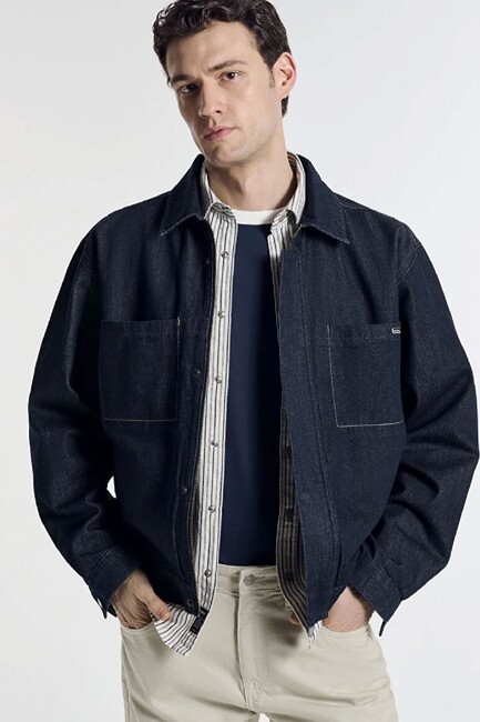 Erkek Jeran Edition Denim Ceket 0111229-A1711 Lacivert (1)