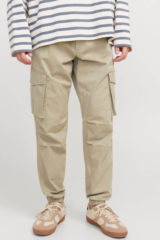 Erkek Kane Noah Cuffed Cargo Pantolon 12242264 Ekru 