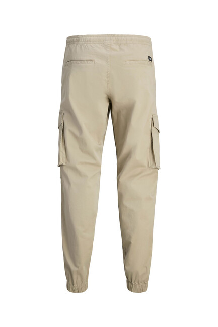 Erkek Kane Noah Cuffed Cargo Pantolon 12242264 Ekru - Thumbnail