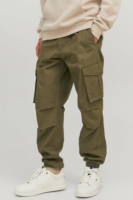 Erkek Kane Noah Cuffed Cargo Pantolon 12242264 Haki (3)