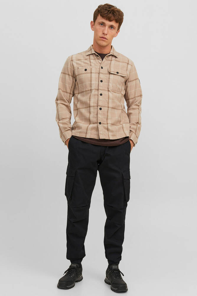 Erkek Kane Noah Cuffed Cargo Pantolon 12242264 Siyah 