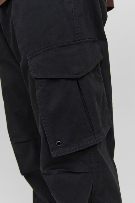 Erkek Kane Noah Cuffed Cargo Pantolon 12242264 Siyah - Thumbnail