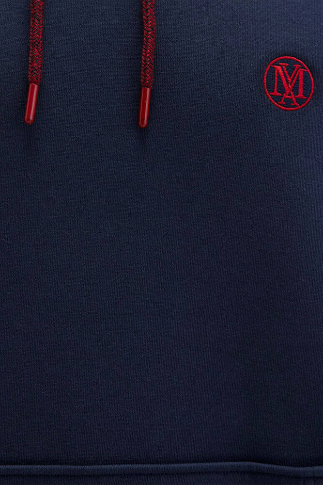 Erkek Kapişonlu Sweatshırt 065809-29743 Lacivert 