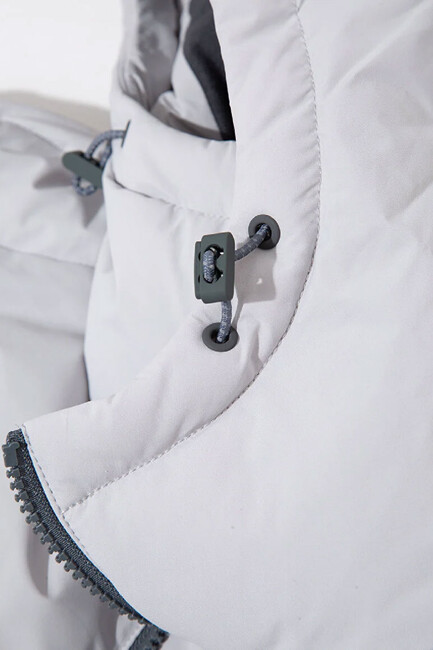 Erkek Kapüşonlu Ceket 0110463-70075 Gri - Thumbnail