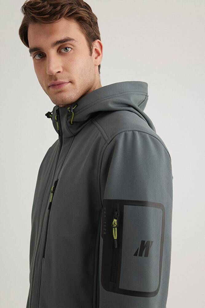 Erkek Kapüşonlu Ceket 0110562-71598 Haki 