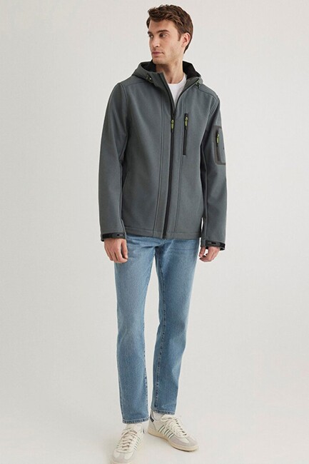 Erkek Kapüşonlu Ceket 0110562-71598 Haki (2)