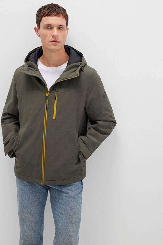 Erkek Kapüşonlu Ceket 0110606-88487 Haki 