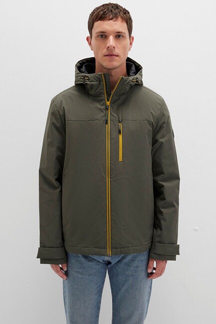 Erkek Kapüşonlu Ceket 0110606-88487 Haki (3)