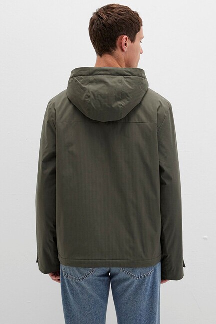 Erkek Kapüşonlu Ceket 0110606-88487 Haki - Thumbnail