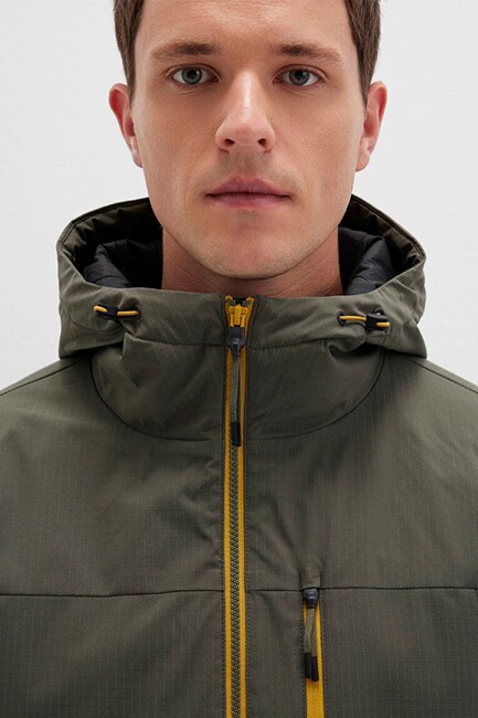 Erkek Kapüşonlu Ceket 0110606-88487 Haki - Thumbnail