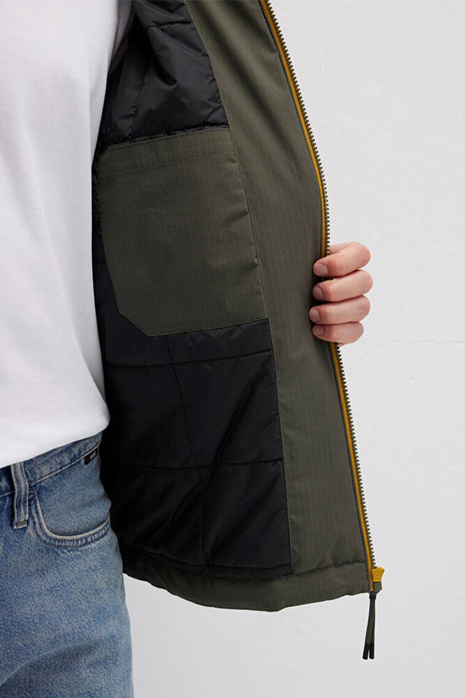 Erkek Kapüşonlu Ceket 0110606-88487 Haki 