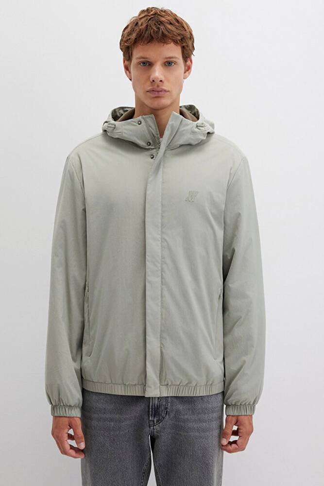 Erkek Kapüşonlu Ceket 0110614-71484 Gri 