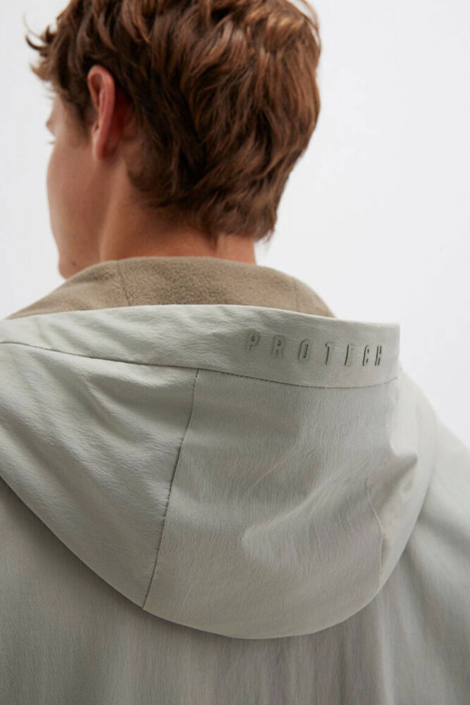 Erkek Kapüşonlu Ceket 0110614-71484 Gri 