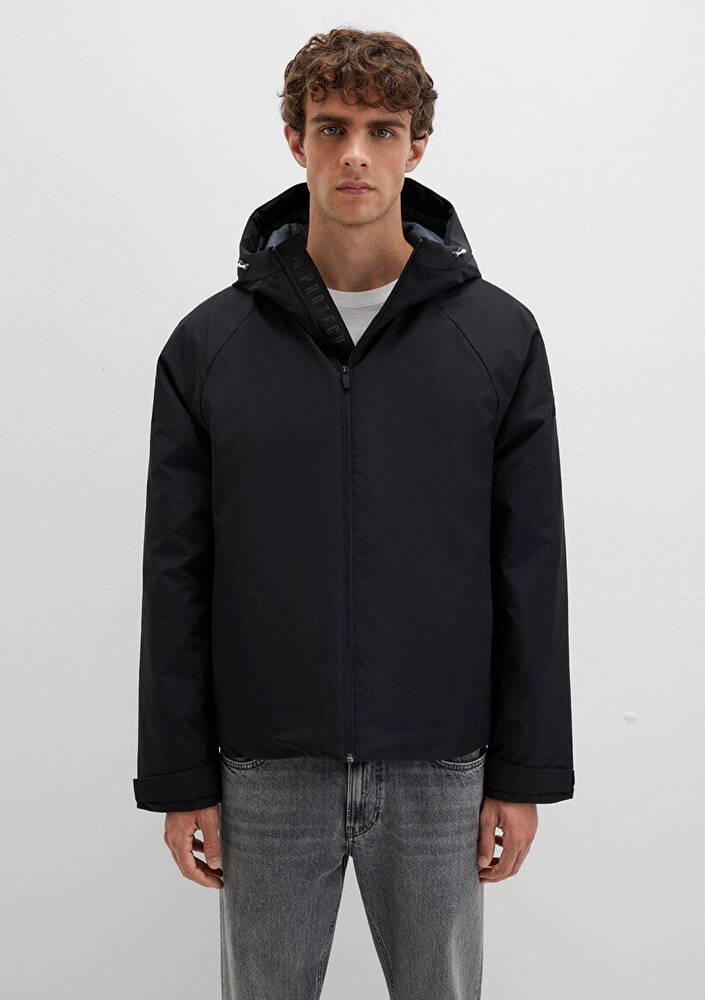 Erkek Kapüşonlu Ceket 0110615-71379 Siyah 