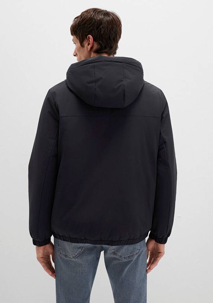 Erkek Kapüşonlu Ceket 0110617-71379 Siyah 