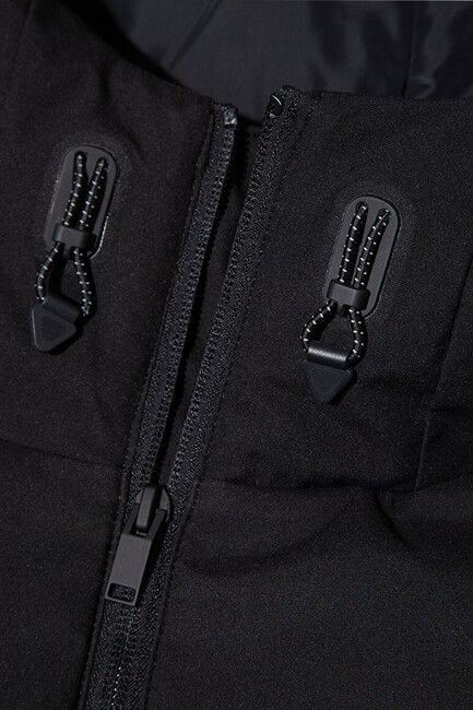 Erkek Kapüşonlu Ceket 0110651-71379 Siyah - Thumbnail