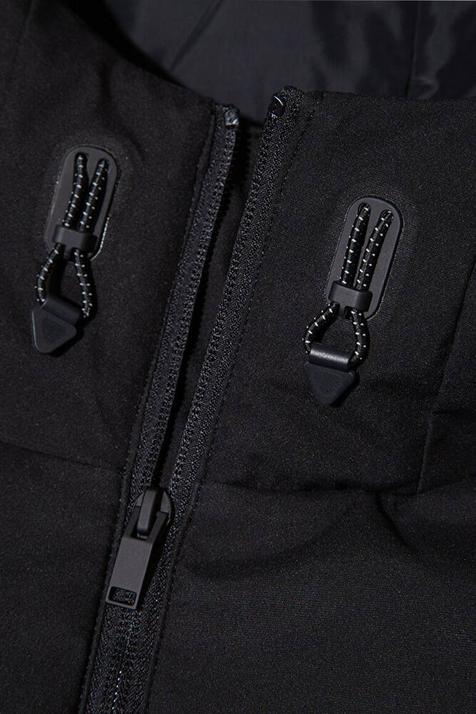 Erkek Kapüşonlu Ceket 0110651-71379 Siyah 