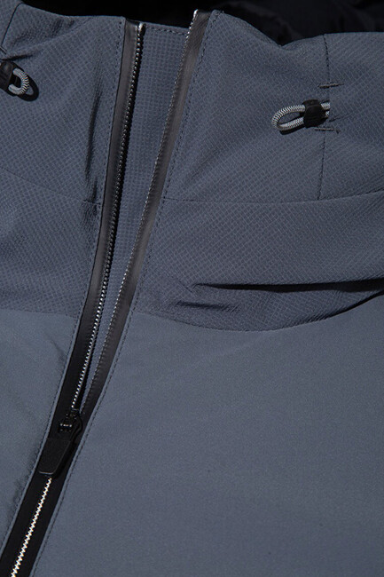 Erkek Kapüşonlu Ceket 0110663-80776 Gri - Thumbnail